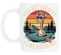 TAMBOOTEE Puedes Apostar A Que Es Jirafa Taza De Cerámica Blanca Para Beber Ceramic Mug Drinking Cup