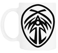 TAMBOOTEE Puente Cuatro Glifo Taza De Cerámica Blanca Para Beber Ceramic Mug Drinking Cup
