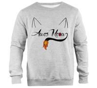 TAMBOOTEE Qué Asombro Sudadera Unisex Gris Jersey De Corte Sencillo Grey Unisex Jumper