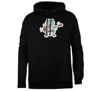 TAMBOOTEE Rana Lubina Sudadera con Capucha Unisex Negra Jersey De Ajuste Sencillo Black Unisex Hoodie