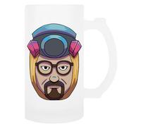 TAMBOOTEE Rotura Malo Inspirado Señor. Blanco Jarra De Cerveza De Vidrio Taza Para Beber Con Asa Beer Mug Drinking Cup