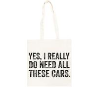 TAMBOOTEE Sí Realmente Necesito Todos Estos Autos Bolso Shopper Unisex Totebag De Algodón Beige Totebag Cotton