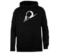 TAMBOOTEE Sísifo Sudadera con Capucha Unisex Negra Jersey De Ajuste Sencillo Black Unisex Hoodie
