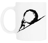 TAMBOOTEE Sísifo Taza De Cerámica Blanca Para Beber Ceramic Mug Drinking Cup