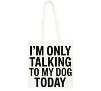 TAMBOOTEE Sólo Estoy Hablando Con Mi Perro Bolso Shopper Unisex Totebag De Algodón Beige Totebag Cotton