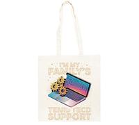 TAMBOOTEE Soy El No Remunerado De Mi Familia Bolso Shopper Unisex Totebag De Algodón Beige Totebag Cotton