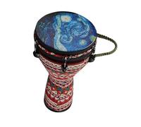 Tambor Africano De Fibra De Carbono Compuesto Hecho A Mano De 12 Pulgadas, Instrumento De Tambor De Mano Africano Ligero Djembé Para Principiantes (Color : F)