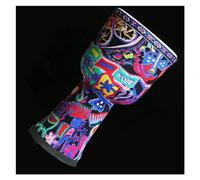 Tambor Africano Hecho A Mano De 8 Pulgadas Sin Afinar Instrumento De Tambor De Mano Africano Para Estudiantes Y Adultos Djembé Para Principiantes (Color : H)