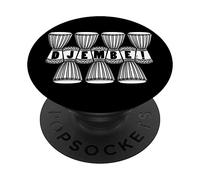 Tambor Africano para Baterista Djembe Un Tambor Djembe PopSockets PopGrip Adhesivo