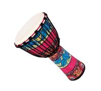 Tambor Africano Tambor De Mano De Percusión De Tambor Africano, Cabezal De Piel De Oveja Con Cuerpo De PVC Ligero Ajustable De 10 Pulgadas (Color : A)