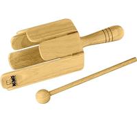 Tambor agitador de bola de madera con ocho tonos diferentes para música de aula, incluye mazo