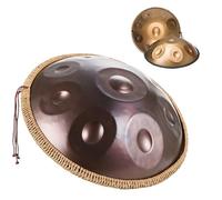 Tambor Armónico Profesional De 22 Pulgadas, Handpan Drum Para Adultos, Tambor De Acero Handpan With Handpan Drum Bag, 2 Test Mallets, Hand Drum Stand, Music Note Stickers(Purple,9 Notes(440Hz))
