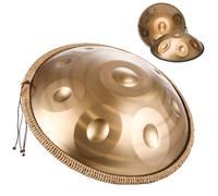 Tambor Armónico Profesional De 22 Pulgadas, Handpan Drum Para Adultos, Tambor De Acero Handpan With Handpan Drum Bag, 2 Test Mallets, Hand Drum Stand, Music Note Stickers(Spiral,9 Notes(440Hz))