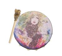 Tambor chamán de la diosa, tambor chamánico con | Tambor chamán de belleza de leopardo hecho a mano | Instrumentos musicales con sonido único y auténtico para músicos experimentados y amantes