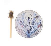 Tambor Chamán de la Diosa, Tambor Siberiano del árbol de la Vida, Música Hecha a Mano, Bombo Espiritual con Baqueta para Música Espiritual, Tambor Chamán Madre de la Vida, Tambor Siberiano,(#1)