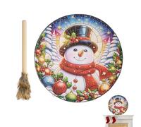 Tambor chamán hecho a mano, tambor chamán de - Instrumento de tambor chamán hecho a mano | Tambor de mano portátil con temática navideña para amante, novia, amigos