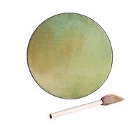 Tambor chamán sanador de sonido tambor chamán hecho a mano tambor chamánico espíritu siberiano tambores musicales con baqueta kits de adornos