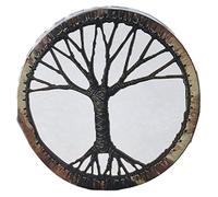 Tambor Chamán, Tambor etéreo Árbol de la vida Tambor chamánico Tambor hecho a mano Decoración del hogar Tambores de marco for niños y niñas Tambor de caja