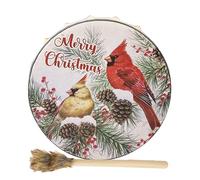 Tambor chamán, tambor instrumental de Navidad, adorno de escritorio de moda, instrumento chamánico para los amantes de la música