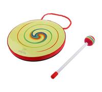 Tambor chamánico de mano tambor chamánico hecho a Tambor creativo de madera con mazo, tambor redondo, tambor chamánico de percusión for niños y niñas, tambor etéreo y tambor de lengüeta