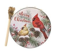 Tambor chamánico, instrumento de percusión musical de Navidad, instrumento chamánico, herramienta de curación de sonido de tambor, decoración del hogar