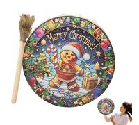 Tambor chamánico Spirit Music, tambores de mano chamán,Música Espiritual Navidad Tambor Chamánico - Instrumento espiritual de sonido agradable para área de trabajo, actividades al aire libre, hogar