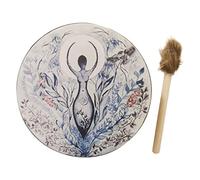 Tambor chamánico Tambor hecho a mano, tambor chamánico for manualidades decorativas, tambor de lengua, instrumento musical de dios, kit de batería, tambor de mano for adultos