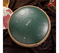 Tambor de acero de 15 notas, 13 pulgadas de diámetro. Tambor de lengua, instrumentos de percusión manual Baquetas Tambor musical para meditación Yoga Curación Educación Mente