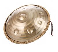Tambor De Acero De 9/10/12 Notas, Handpan, Handpan Drum, Tongue Drum, Pandereta De 22 Pulgadas, Instrumento De Percusión Profesional, 440 Hz/432 Hz Hand Pan Con Soporte Para Tambor Handpan(Spiral,12 N