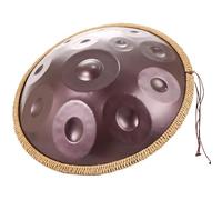 Tambor De Acero De 9/10/12 Notas, Handpan, Handpan Drum, Tongue Drum, Pandereta De 22 Pulgadas, Instrumento De Percusión Profesional, 440 Hz/432 Hz Hand Pan Con Soporte Para Tambor Handpan(Purple,12 N