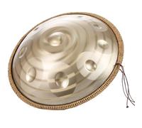Tambor De Acero De 9/10/12 Notas, Handpan, Handpan Drum, Tongue Drum, Pandereta De 22 Pulgadas, Instrumento De Percusión Profesional, 440 Hz/432 Hz Hand Pan Con Soporte Para Tambor Handpan(Spiral,10 N