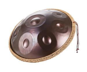 Tambor De Acero De 9/10/12 Notas, Handpan, Handpan Drum, Tongue Drum, Pandereta De 22 Pulgadas, Instrumento De Percusión Profesional, 440 Hz/432 Hz Hand Pan Con Soporte Para Tambor Handpan(Purple,10 N