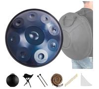 Tambor De Acero Handpan De 432 Hz/440 Hz Para Adultos, Con Funda Blanda, Mazos De Handpan, Soporte De Handpan Y Pegatinas De Notas, Instrumento De Percusión Manual Para Acampar, Meditar O Hacer Yoga(B