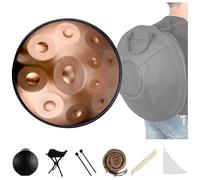 Tambor De Acero Handpan De 432 Hz/440 Hz Para Adultos, Con Funda Blanda, Mazos De Handpan, Soporte De Handpan Y Pegatinas De Notas, Instrumento De Percusión Manual Para Acampar, Meditar O Hacer Yoga(G