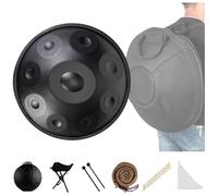 Tambor De Acero Handpan De 432 Hz/440 Hz Para Adultos, Con Funda Blanda, Mazos De Handpan, Soporte De Handpan Y Pegatinas De Notas, Instrumento De Percusión Manual Para Acampar, Meditar O Hacer Yoga(S