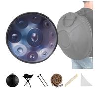 Tambor De Acero Handpan De 432 Hz/440 Hz Para Adultos, Con Funda Blanda, Mazos De Handpan, Soporte De Handpan Y Pegatinas De Notas, Instrumento De Percusión Manual Para Acampar, Meditar O Hacer Yoga(B