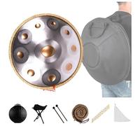 Tambor De Acero Handpan De 432 Hz/440 Hz Para Adultos, Con Funda Blanda, Mazos De Handpan, Soporte De Handpan Y Pegatinas De Notas, Instrumento De Percusión Manual Para Acampar, Meditar O Hacer Yoga(G