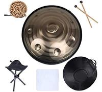 Tambor De Acero Para Handpan De 440 Hz, 9 Notas De 22 Pulgadas En Re Menor, Mazos Duraderos Y Tela Antipolvo, 9 Notas-D3 A3 Bb3 C4 D4 E4 F4 G4 A4, Con Soporte Para Handpan, Estuche Para Handpan, R