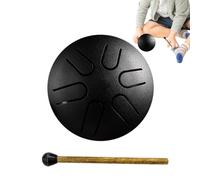 Tambor de acero - Tambor de acero de 6 notas, Pandorum de mano, instrumento de tambor de actividad preescolar, instrumento de tambor de meditación portátil para niños, música zen, educación, yoga,