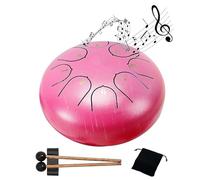 Tambor de acero, tambor de lluvia de 8 notas para jardín exterior, tambor de chakra para exteriores cuando llueve, instrumentos de curación de sonido para educación musical, entretenimiento,