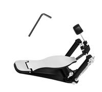 Tambor de base de doble cadena, pedal, estructura de metal, sin deslizamiento, juego de tambor con base de goma antideslizante y pedales de patada de piezas para patadas de golpe potentes