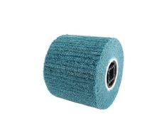 Tambor de bruñido y pulido trefilado alambre, cepillo rueda aleta abrasiva nailon no tejido for acero inoxidable(320)