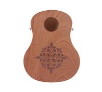 Tambor de cajón apto para viajes con forma de guitarra clásica y construcción de madera de tono cálido, tambor de mano ligero