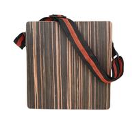 Tambor de Cajón de Viaje de ébano, Excelente Calidad de Sonido Caja de Cajón de Viaje Instrumento de Percusión de Tambor Madera de Cebra, Caja de Percusión de Madera Caja Musical