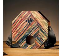 Tambor de cajón octogonal portátil 3 en 1 con correa ajustable y bolsa de transporte, instrumento de percusión manual(Painted style)