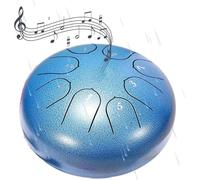 Tambor de chakras: sintonice el equilibrio: con ocho notas correspondientes a los chakras del cuerpo, este tambor es una poderosa herramienta for la alineación del cuerpo y la mente(Blue)