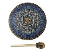 Tambor de Chamán, Baqueta de Tambor de Fuego de Chamán Vegetariano, Tambor de Chamán Sanador de Sonido, Tambor de Luna de Alquimia de Chamán Instrumental, para Música Espiritual,