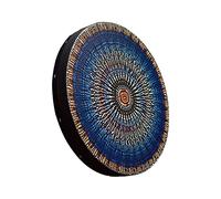 Tambor de Chamán, Diseño de Decoración de árbol de la Vida de 10 Pulgadas, Tambor de Mano con Baqueta, Tambor de Luna de Alquimia de Chamán Instrumental, Tambor de Chamán de Curación de(Azul)