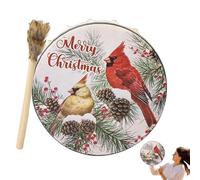 Tambor de chamán, tambor de mano de chamán,tambor de instrumentos navideños | Instrumento chamánico para música espiritual, meditación reflexiva, decoración del hogar