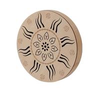 Tambor de corriente de madera de 8 pulgadas, instrumento de curación de sonido manual, tambor giratorio de terapia de sonido de agua (tipo A)